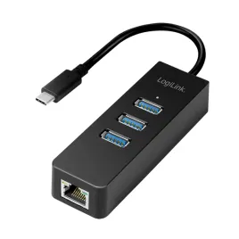hub-usb-c-3-2-gen1-logilink-gigabit-ethernet-3xusb-3-0-5gb-s-1000mb-s-lan