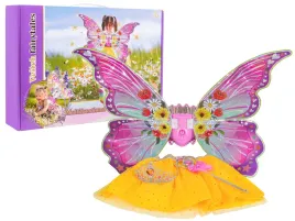 zestaw-przebranie-dla-dziewczynki-skrzydla-zolta-spodniczka