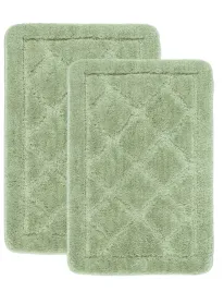 dywaniki-lazienkowe-komplet-2szt-40x60cm-zielone-antyposlizgowe-miekkie