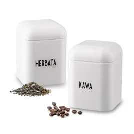 komplet-2-pojemnikow-kuchennych-kawa-herbata-ze-stali-weglowej-bialy-mat