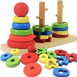 drewniana-ukladanka-logiczna-piramidka-montessori