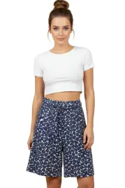 spodenki-damskie-tommy-hilfiger-poplin-granatowe-kwiaty