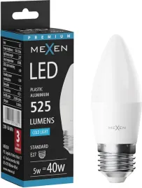 mexen-nova-zarowka-led-e27-c37-5w-zimna-6500k-525-lm