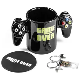 zestaw-gracza-game-over-kubek-podkladka-breloki