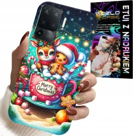 etui-do-oppo-f19-pro-renifer-z-piernikiem-merry-christmas