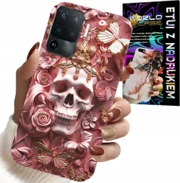 etui-do-oppo-f19-pro-kobiece-modne-wzory-czaszka-w-roze