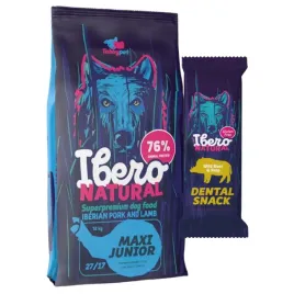 pakiet-dla-szczeniat-ras-duzych-ibero-natural-maxi-junior-przysmak-denty