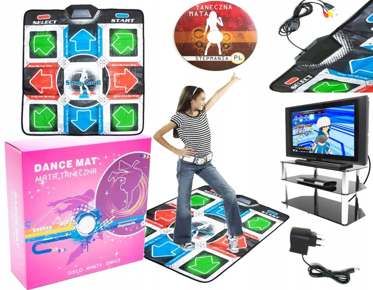 NAJNOWSZA MATA DO TAŃCZENIA TAŃCA USB/TV MENU PL TELEWIZOR PC + PŁYTA