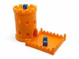 wieza-do-kosci-dice-tower-gotyk-dicetower-kolor-pomaranczowy