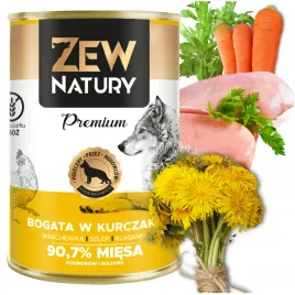 10-x-mokra-karma-dla-psa-bogata-w-kurczaka-puszka-400g-zew-natury-premium