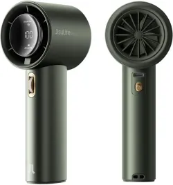 reczny-wentylator-jisulife-3600-mah-regulowana-predkosc-1-100-lcd-zielony