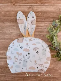 poduszka-bunny-dwustronna-wafelek-little-boy-animals-mustard