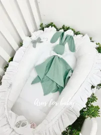 przytulanka-muslinowa-handmade-bunny-green