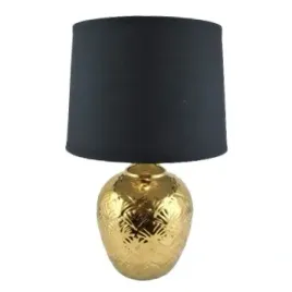 lampa-ceramiczna-zlota-z-czarnym-abazurem