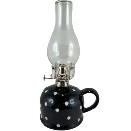 lampa-naftowa-z-ceramiczna-czarna-podstawa-w-grochy