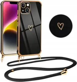 etui-do-iphone-14-61-z-lancuszkiem-motyw-serca-ultra-cienkie-czarne