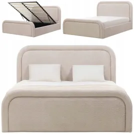 lozko-tapicerowane-ze-stelazem-i-pojemnikiem-zaokraglone-bezowe-140x200-cm