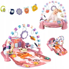 mata-edukacyjna-interaktywna-z-pianinkiem-rozowa-grzechotki-gryzaki-duza