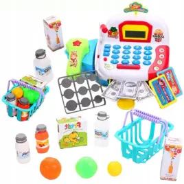 kasa-fiskalna-sklepowa-skaner-koszyk-akcesoria-zakupowa-dla-dzieci-zestaw