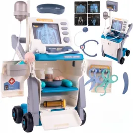 duzy-zestaw-lekarski-rentgen-ekg-na-wozku-dla-dzieci-maly-lekarz-doktor