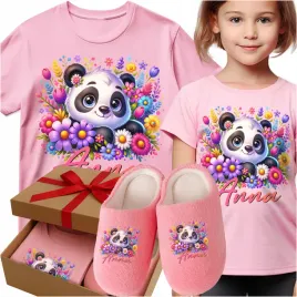 zestaw-koszulka-pantofle-imie-slodkie-misie-mis-panda-prezent-urodziny