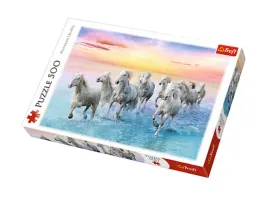 puzzle-500el-biale-konie-w-galopie-trefl