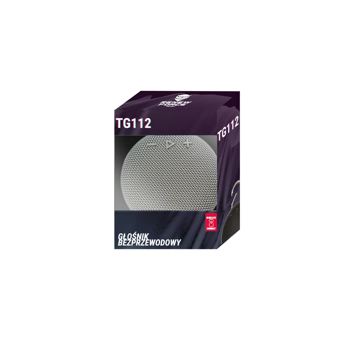 glosnik-bluetooth-maly-okragly-tg112-szary-stan-nowy
