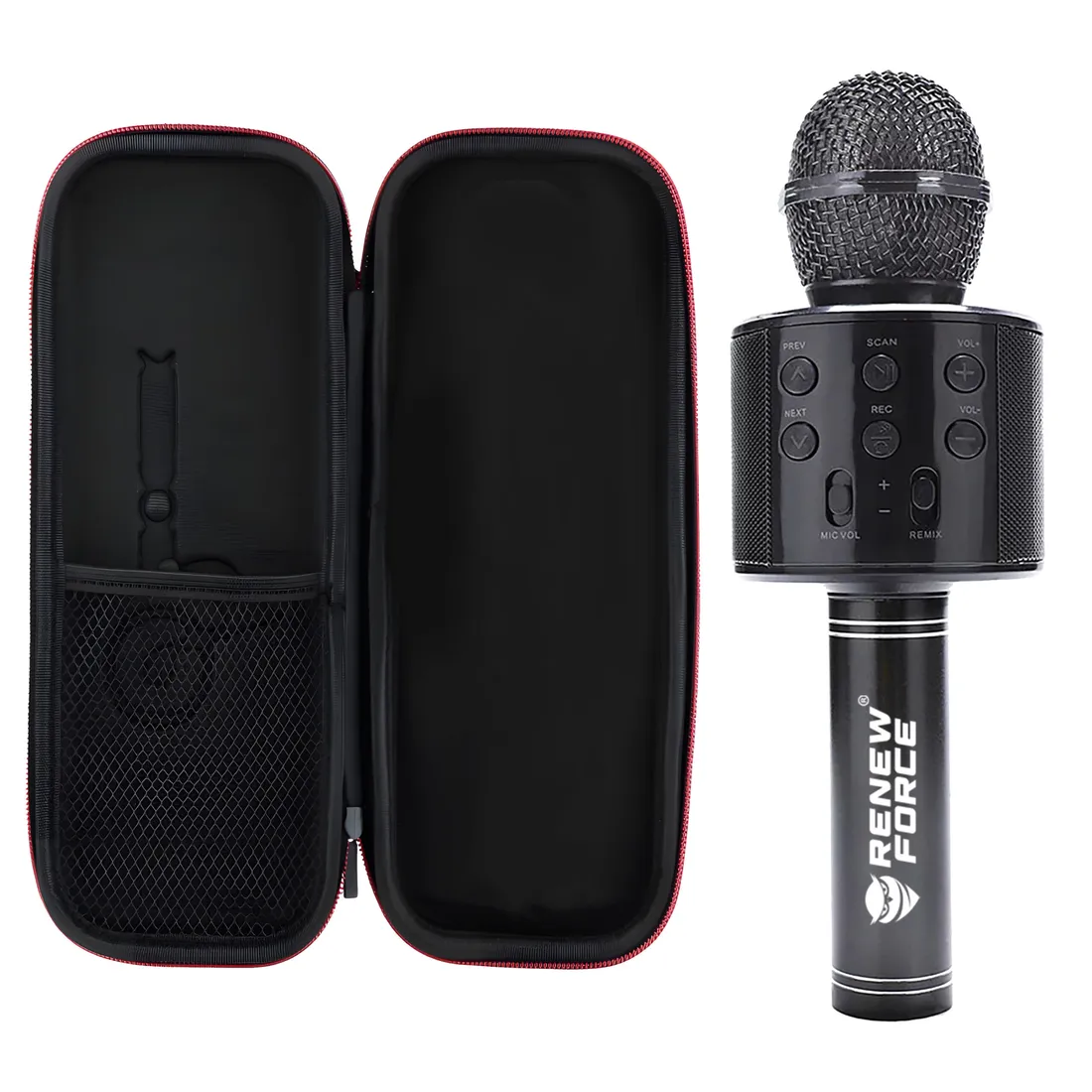 mikrofon-karaoke-bluetooth-czarny-wm-308-stan-nowy