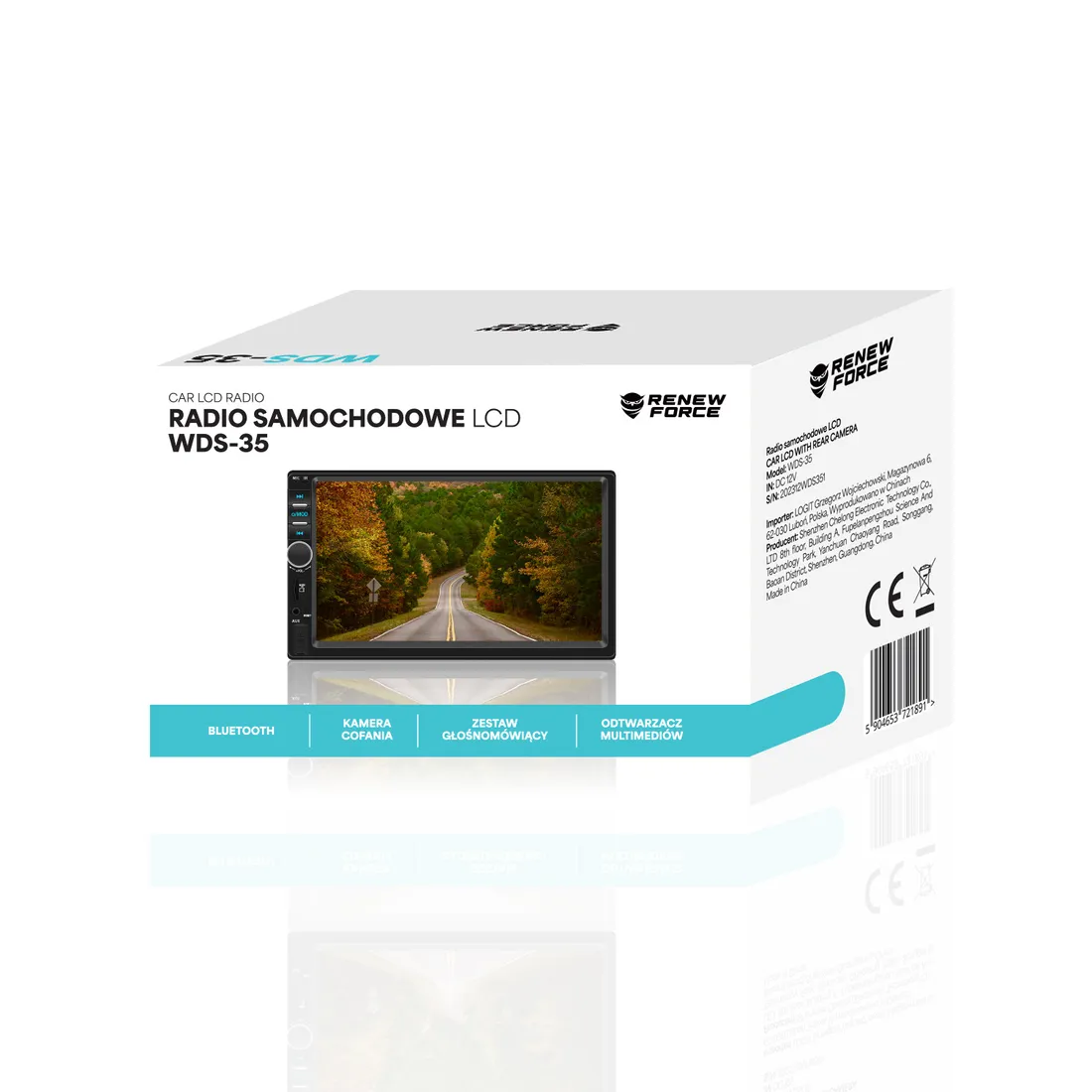 radio-samochodowe-lcd-przyciski-wds-35-stan-nowy