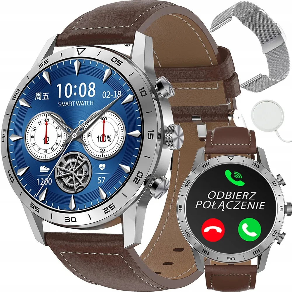 smartwatch-meski-dt70-srebrny-stan-nowy