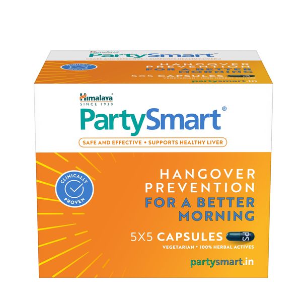 Preparat ziołowy PartySmart Herbal Formulation Himalaya 25 kapsułek