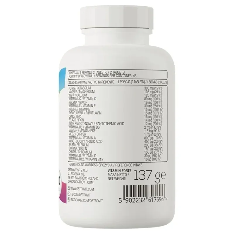 ostrovit-vitandmin-forte-90-tabletek-postac-tabletki