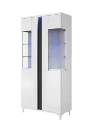 witryna-bialy-polysk-czarny-2d-92cm-maroko-led