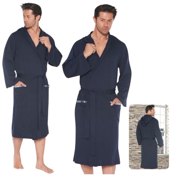 SZLAFROK MĘSKI MORELLA BAWEŁNIANY CIENKI LEKKI ELEGANCKI WYGODNY 3XL-4XL