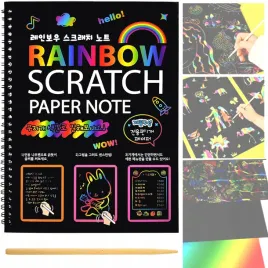 magiczny-zeszyt-do-wydrapywania-teczowa-zdrapywanka-rainbow-rysik