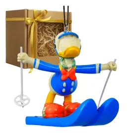 ozdoba-choinkowa-3d-kaczor-donald-na-nartach-zywica-disney-9-cm