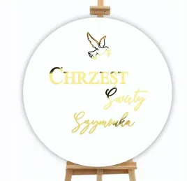 tablica-powitalna-na-chrzest-swiety-kolo-ozdoba-napis-na-scianke-plexi-imie