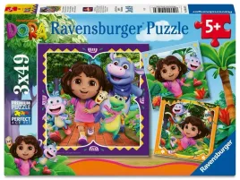 puzzle-dla-dzieci-2d-dora-3x49el