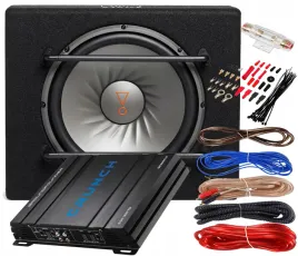 jbl-1000w-skrzynia-tuba-basowa-subwoofer-wzmacniacz-crunch-okablowanie