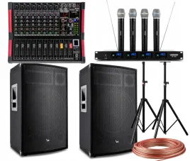 zestaw-naglosnienia-estradowy-wzmacniacz-mikrofony