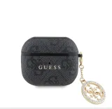 guess-4g-script-pc-pu-charm-case-for-airpods-3-czarne