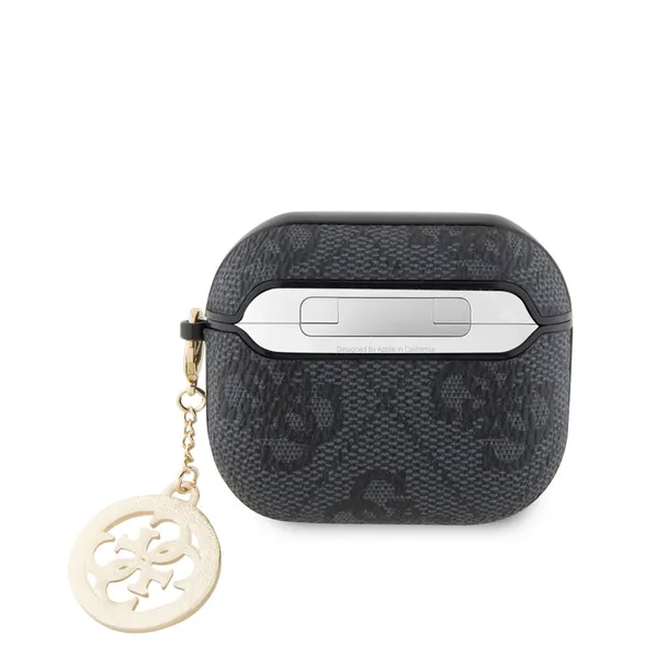 guess-4g-script-pc-pu-charm-case-for-airpods-3-czarne-stan-nowy