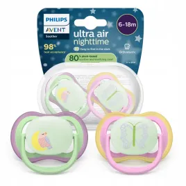 smoczek-uspokajajacy-philips-avent-ultra-air-nighttime-girl-6-18m-2szt
