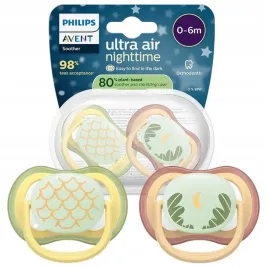 smoczek-uspokajajacy-philips-avent-ultra-air-nature-night-0-6m-2szt