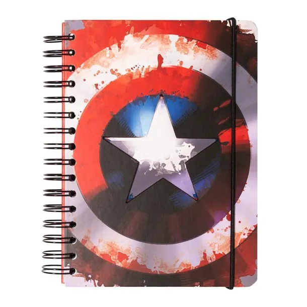 marvel-notatnik-notes-a5-kapitan-ameryka