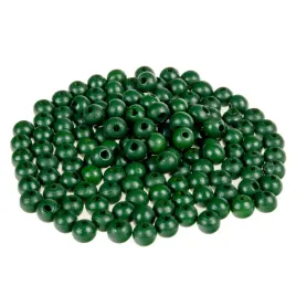 drewniane-koraliki-kula-8mm-120szt-zielony-khaki