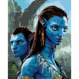 malowanie-po-numerach-obrazy-do-malowania-jake-i-neytiri-avatar-40x50-cm