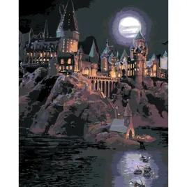 malowanie-po-numerach-z-rama-obrazy-do-malowania-hogwart-noca-40x50-cm