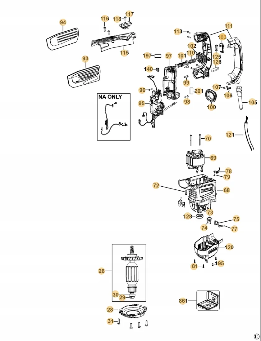 dewalt-n773367-wirnik-do-d25614-d25832