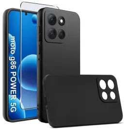 etui-czarne-matowe-silikon-slim-do-motorola-g86-power-szklo-9h